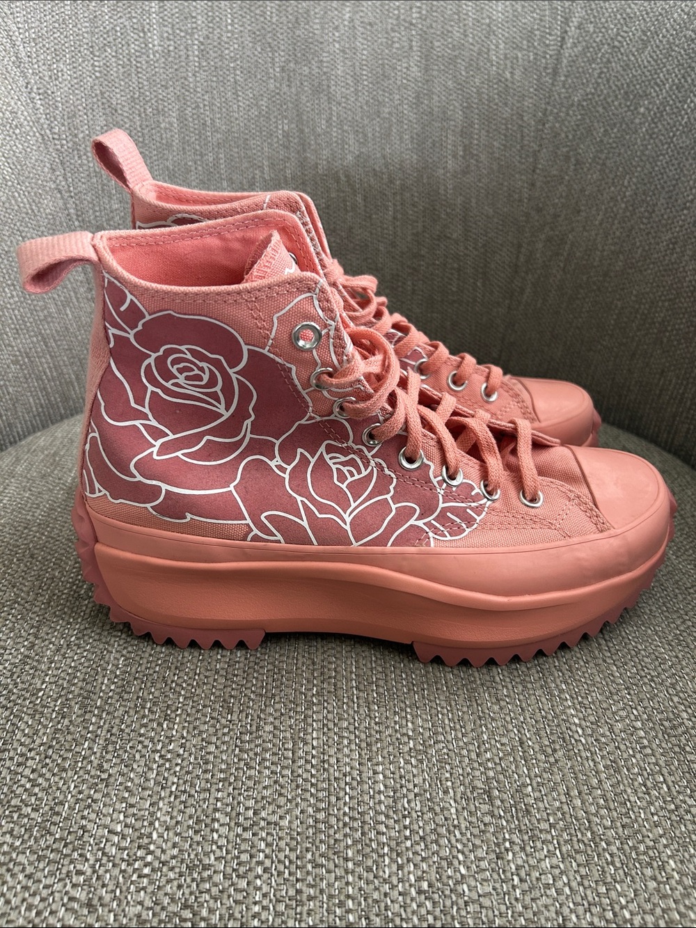 Converse x Natasha Cloud Run Star Hike Inspired 'Floral - Pink Quartz' - Picture 3 of 7